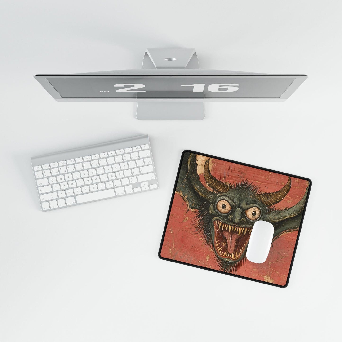 Medieval Devil Desk Mat | Alternative Office Decor | Multiple Size Options