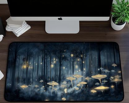 Mushroom Forest Desk Mat | Alternative Office Decor | Multiple Size Options