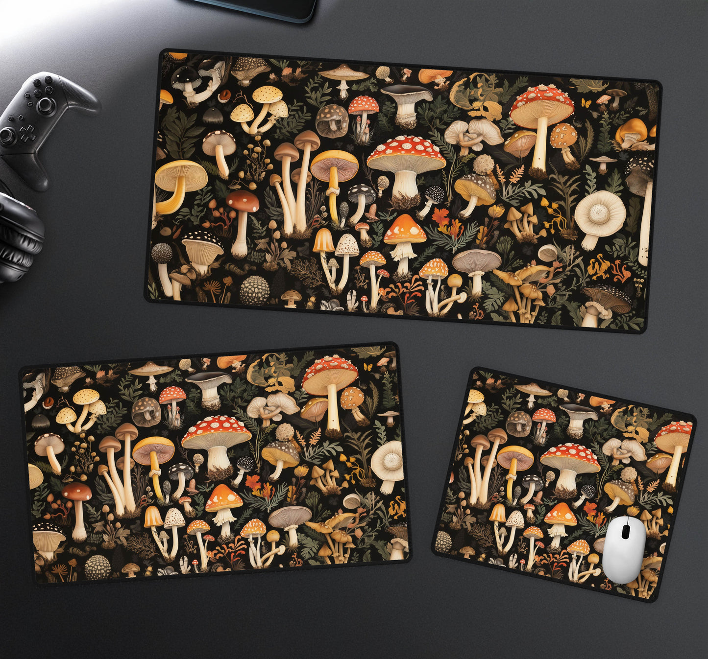 Mushroom Garden Desk Mat