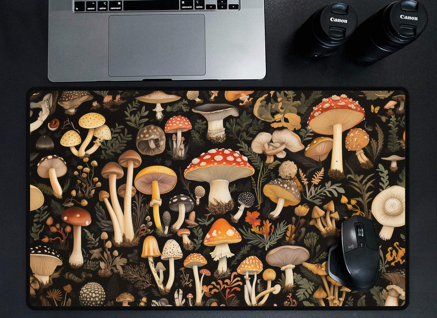Mushroom Garden Desk Mat