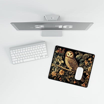 Owl Tapestry Desk Mat | Alternative Office Decor | Multiple Size Options