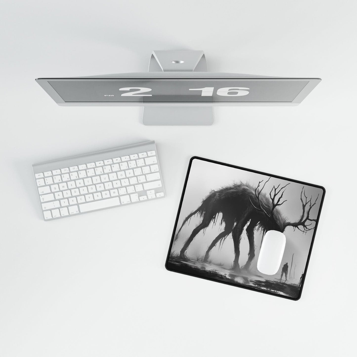 Mysterious Creature Desk Mat | Alternative Office Decor | Multiple Size Options