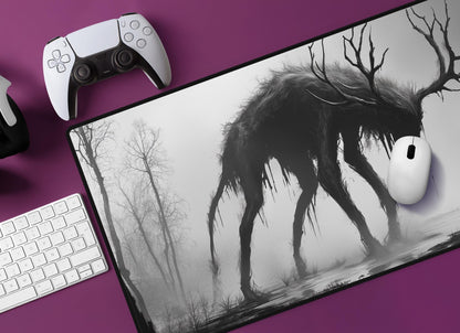 Mysterious Creature Desk Mat | Alternative Office Decor | Multiple Size Options