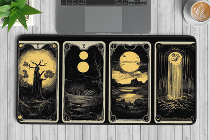 Mystical Tarot Art Desk Mat | Alternative Office Decor | XL Size