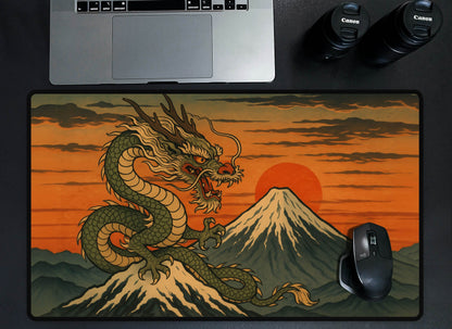 Ukiyo-e Mountain Dragon Desk Mat